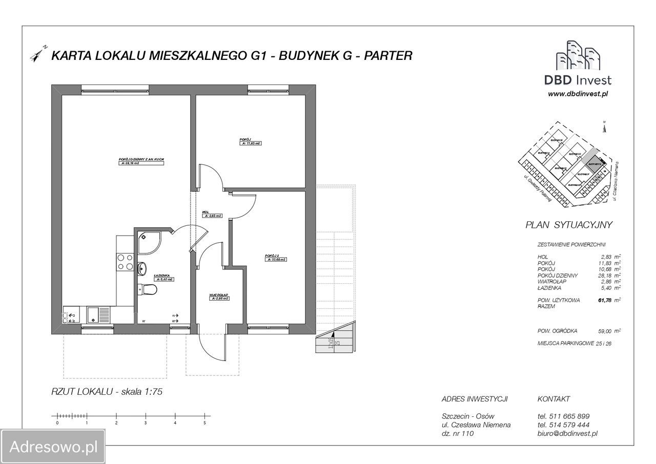 Mieszkanie 3-pokojowe Szczecin Osów, ul. Czesława Niemena. Zdjęcie 13