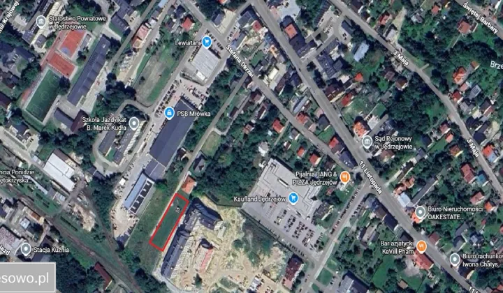 Działka inwestycyjna Jędrzejów, ul. Okrzei