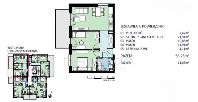 Mieszkanie 3-pokojowe Rzeszów Załęże, ul. św. Floriana. Zdjęcie 2
