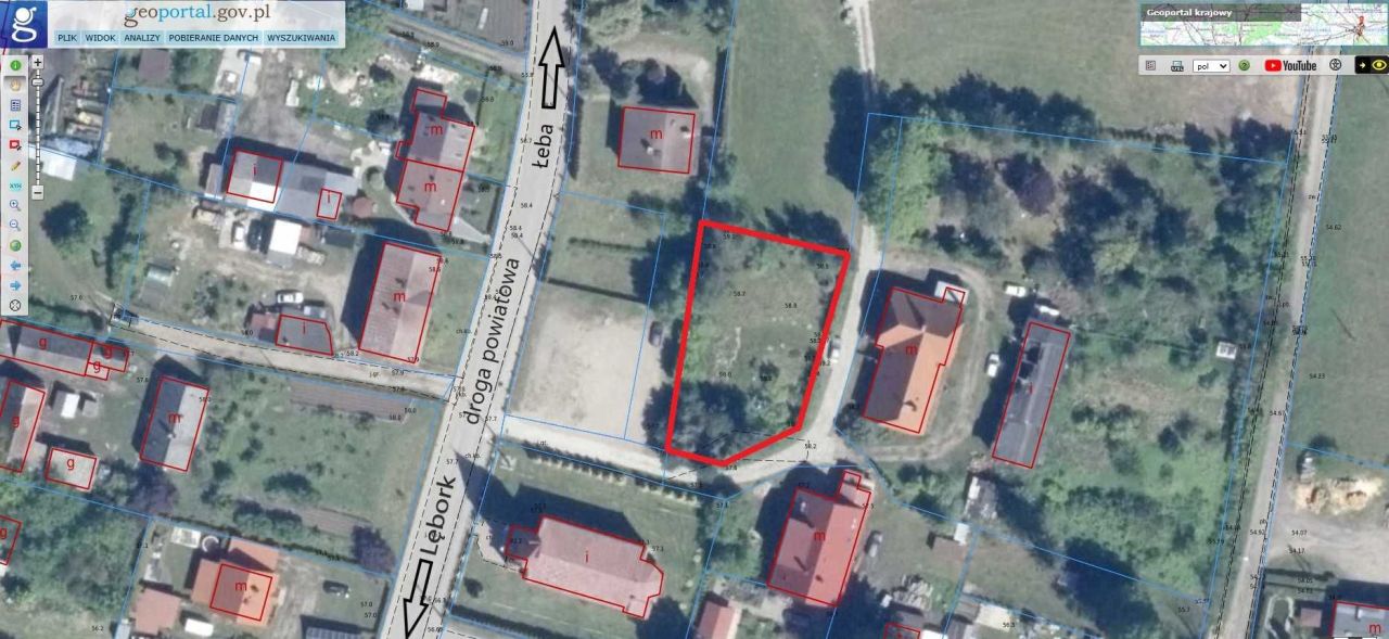 Działka budowlana Łebień. Zdjęcie 6