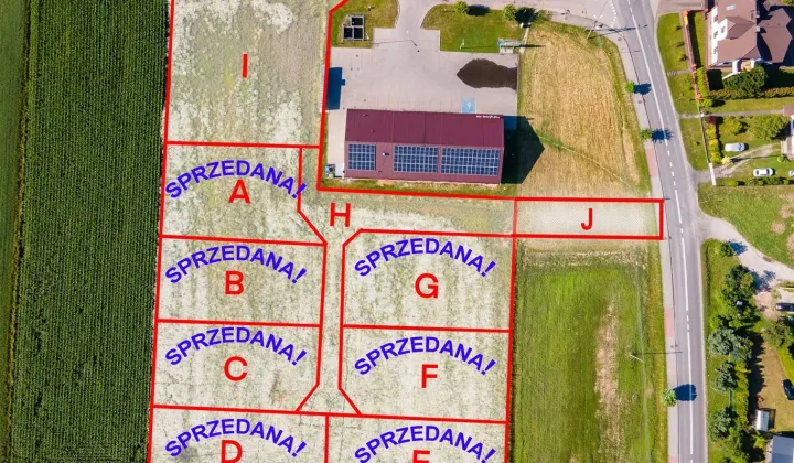 Działka inwestycyjna Kaniów