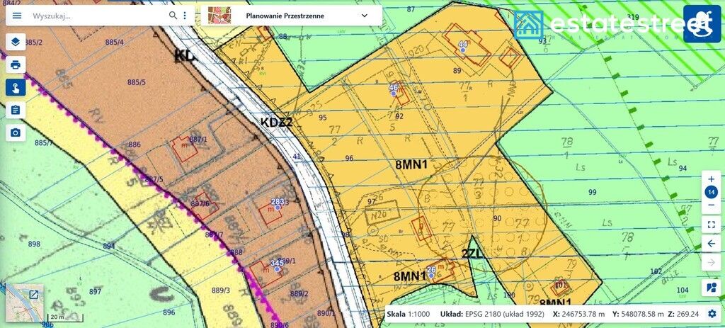 Działka budowlana Mników Baczyn. Zdjęcie 8