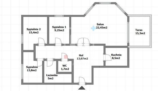 Mieszkanie 4-pokojowe Piaseczno, ul. Młynarska. Zdjęcie 5