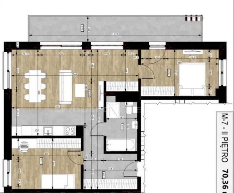 Mieszkanie 3-pokojowe Kielce. Zdjęcie 3