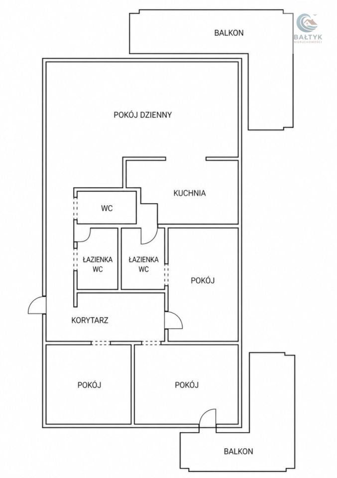 Mieszkanie 4-pokojowe Gdańsk Śródmieście, ul. Sienna Grobla. Zdjęcie 17
