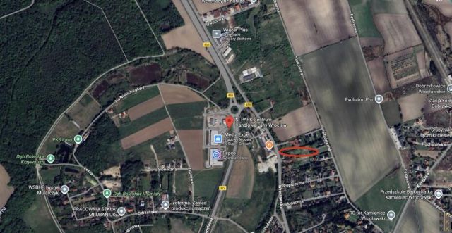 Działka inwestycyjna Kamieniec Wrocławski, ul. Wrocławska. Zdjęcie 3