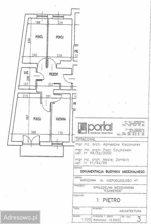 Mieszkanie 3-pokojowe Warszawa Mokotów, al. Niepodległości. Zdjęcie 11