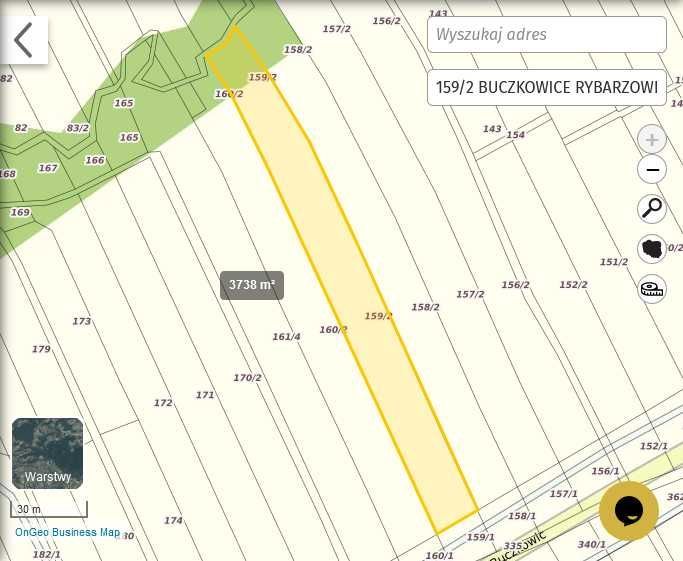 Działka rolna Rybarzowice. Zdjęcie 2