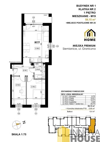 Mieszkanie 3-pokojowe Siemianice. Zdjęcie 3