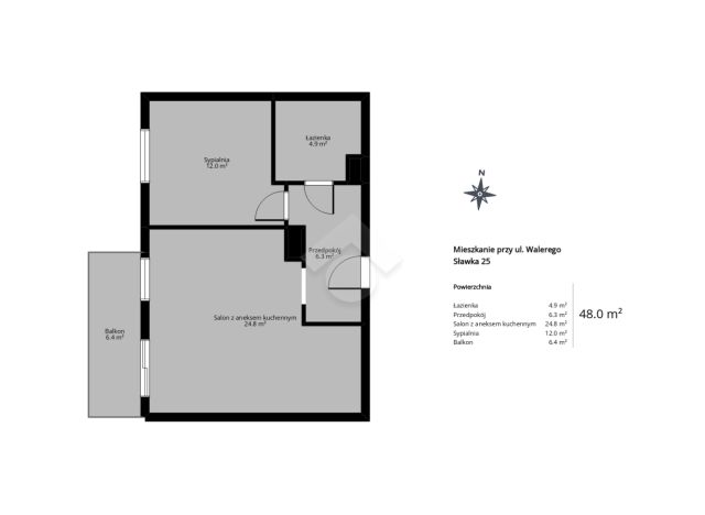 Mieszkanie 2-pokojowe Kraków Podgórze Duchackie, ul. Walerego Sławka. Zdjęcie 11