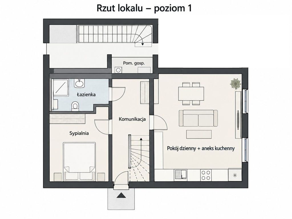 Mieszkanie 3-pokojowe Plewiska, ul. Fabianowska. Zdjęcie 19