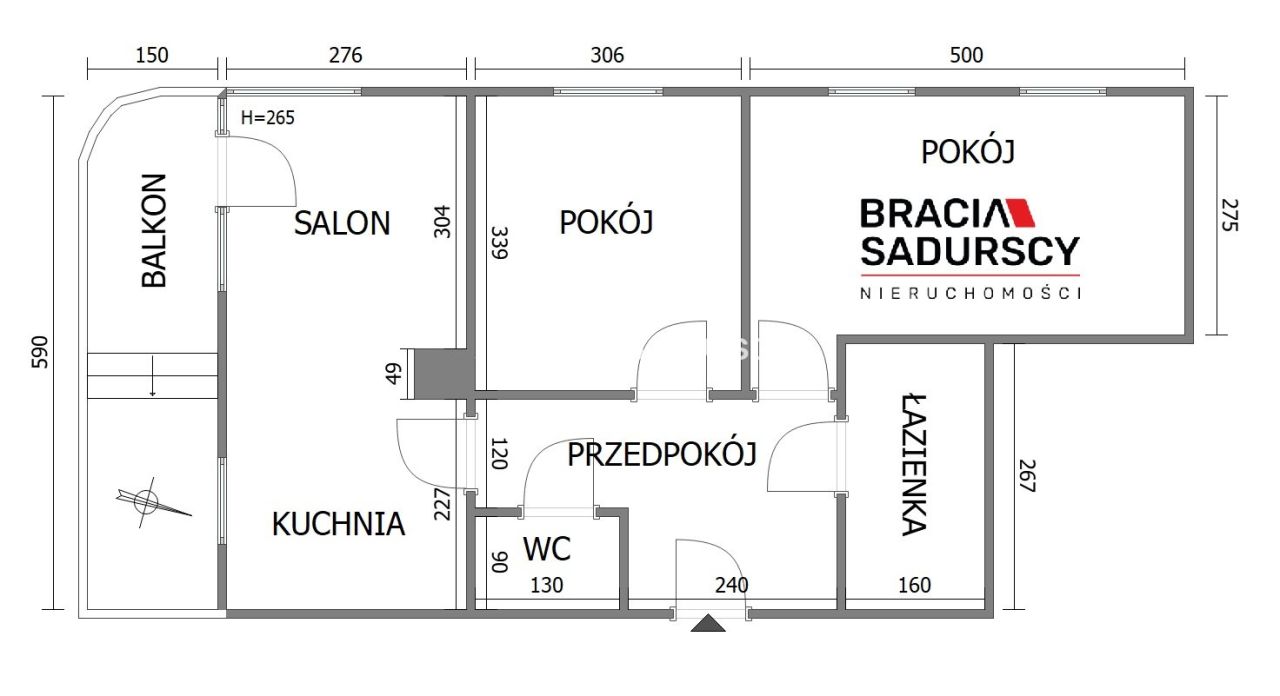 Mieszkanie 3-pokojowe Kraków Dębniki, ul. dr. Jana Piltza. Zdjęcie 22