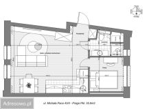 Mieszkanie 2-pokojowe Warszawa Praga-Południe, ul. Michała Paca. Zdjęcie 3