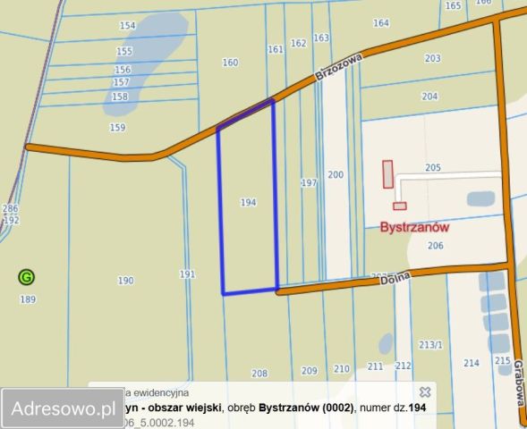 Działka rolna Bystrzanów. Zdjęcie 2