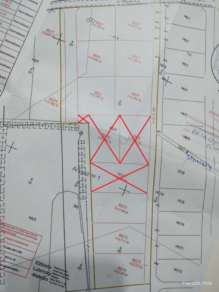 Działka budowlana Konradowo. Zdjęcie 5