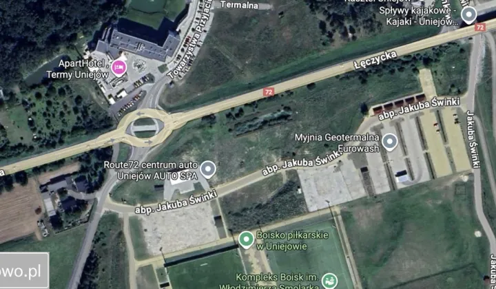 Działka inwestycyjna Uniejów, ul. abp. Jakuba Świnki