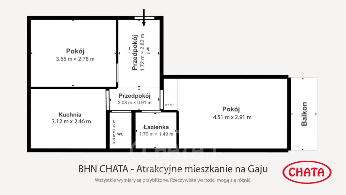 Mieszkanie 2-pokojowe Wrocław Krzyki, ul. Krynicka. Zdjęcie 19
