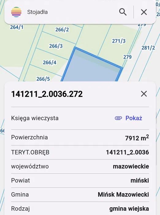 Działka budowlana Stojadła. Zdjęcie 2