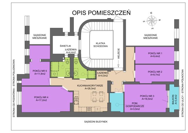 Mieszkanie 4-pokojowe Wrocław Śródmieście, ul. Henryka Sienkiewicza. Zdjęcie 1