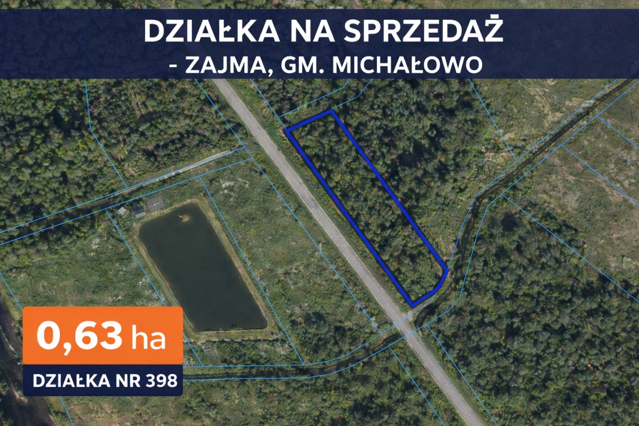 Działka leśna Zajma