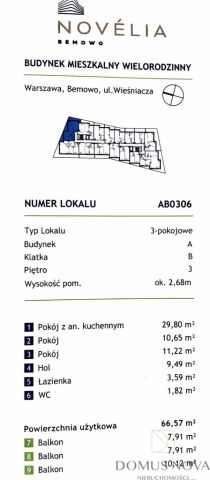Mieszkanie 3-pokojowe Warszawa Bemowo, ul. Wieśniacza. Zdjęcie 7