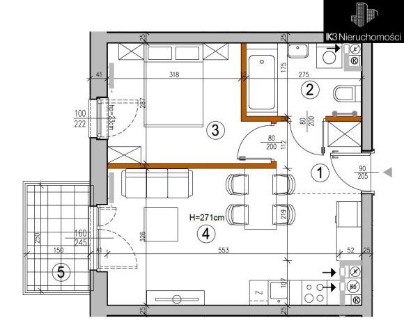 Mieszkanie 2-pokojowe Warszawa Rembertów, ul. Chełmżyńska. Zdjęcie 5