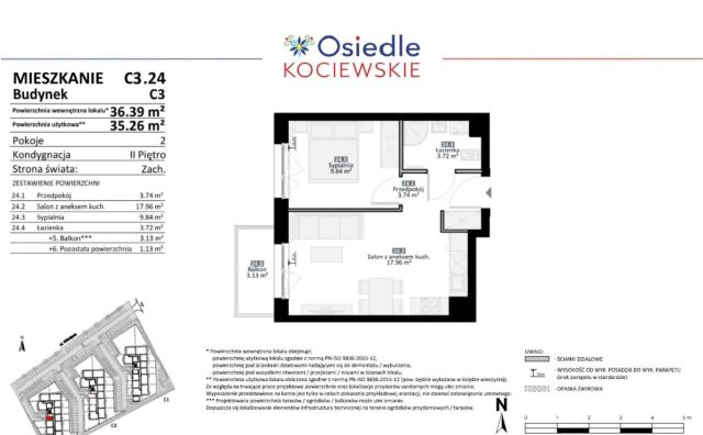 Mieszkanie 2-pokojowe Tczew. Zdjęcie 42