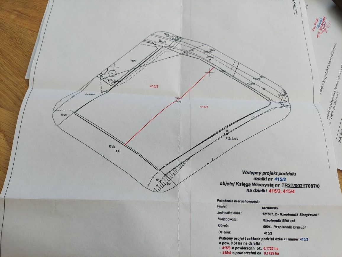 Działka budowlana Rzepiennik Biskupi. Zdjęcie 2