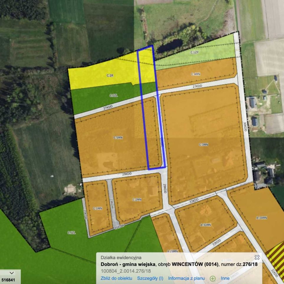 Działka rolno-budowlana Dobroń. Zdjęcie 4