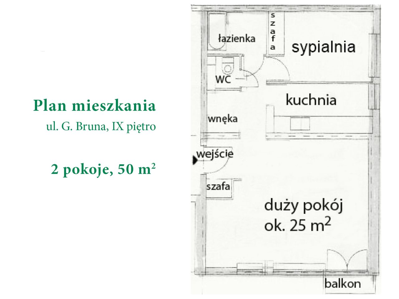 Mieszkanie 2-pokojowe Warszawa Mokotów, ul. Giordana Bruna. Zdjęcie 8