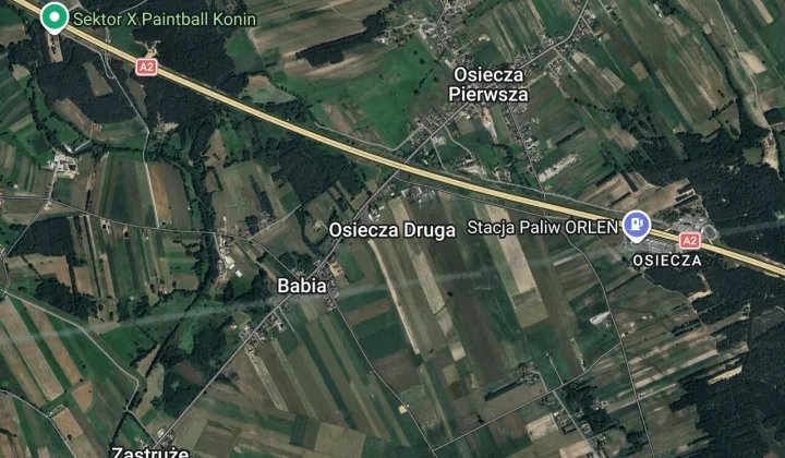 Działka rolna Osiecza Druga