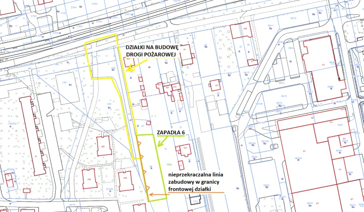 Działka inwestycyjna Łódź Widzew, ul. Zapadła