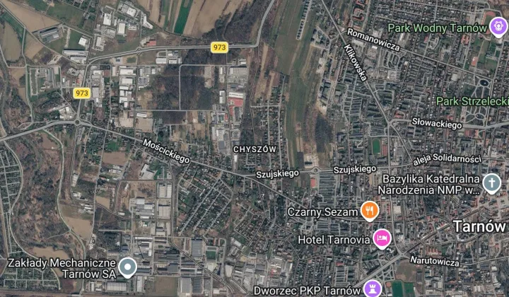 Działka inwestycyjna Tarnów Chyszów, ul. Biała