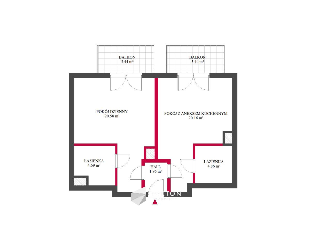 Mieszkanie 2-pokojowe Poznań Nowe Miasto, ul. Milczańska. Zdjęcie 12