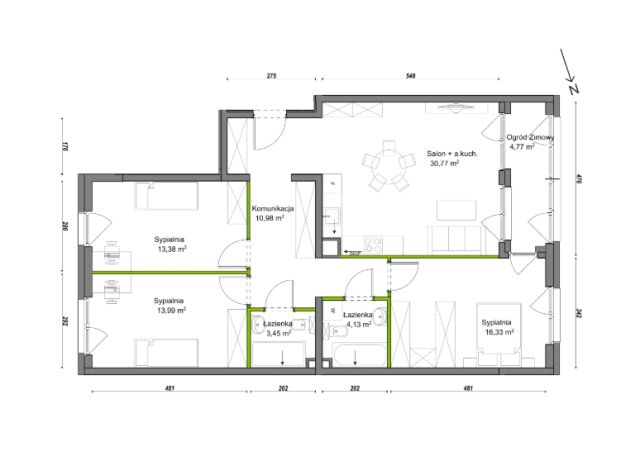 Mieszkanie 4-pokojowe Wrocław Ołtaszyn, ul. Orawska. Zdjęcie 8