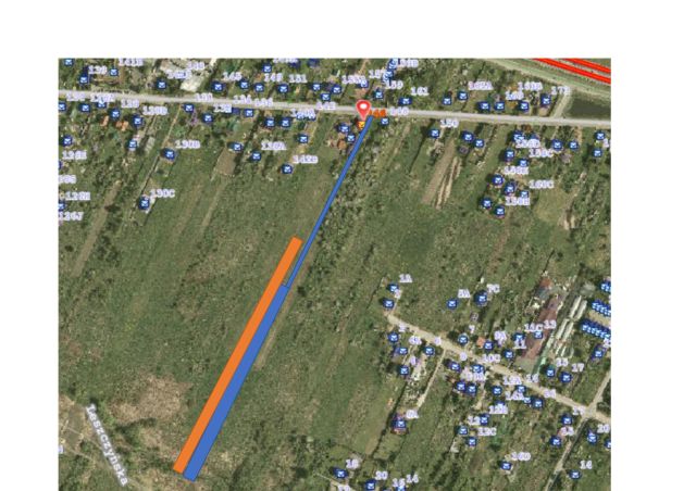 Działka inwestycyjna Kielce Nowy Folwark, ul. Domaszowska. Zdjęcie 1