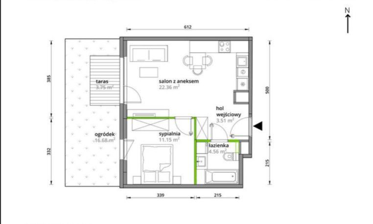 Mieszkanie 2-pokojowe Warszawa Praga, ul. Podskarbińska. Zdjęcie 4