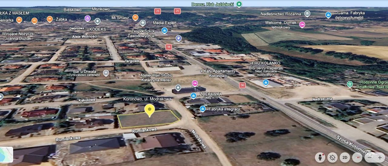 Działka budowlana Koronowo, ul. Modrakowa. Zdjęcie 4