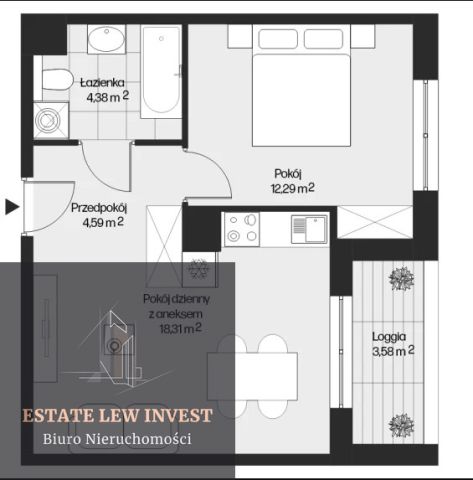 Mieszkanie 2-pokojowe Kraków, ul. Piasta Kołodzieja. Zdjęcie 6