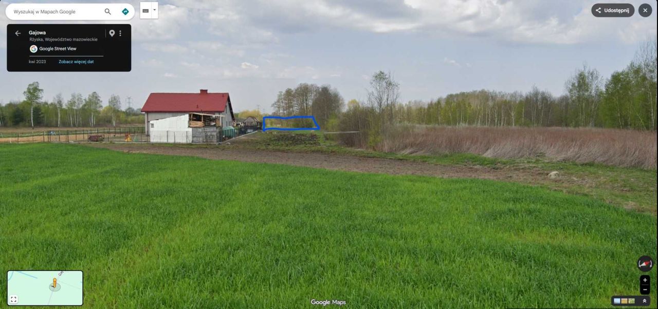 Działka budowlana Rżyska. Zdjęcie 1