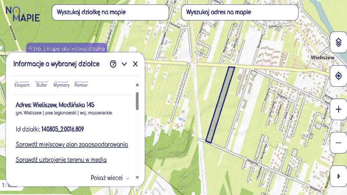 Działka inwestycyjna Wieliszew, ul. Modlińska. Zdjęcie 1