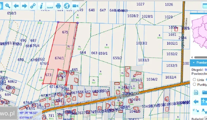 Działka rolno-budowlana Chechło, ul. Ogrodzieniecka