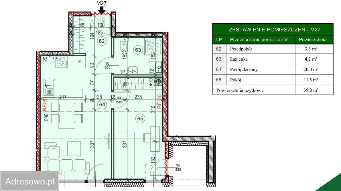 Mieszkanie 2-pokojowe Świniarsko. Zdjęcie 6