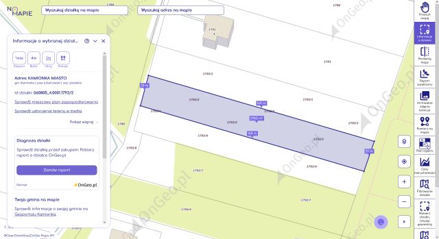 Działka budowlana Kamionka, ul. Kwiatów Polnych. Zdjęcie 1