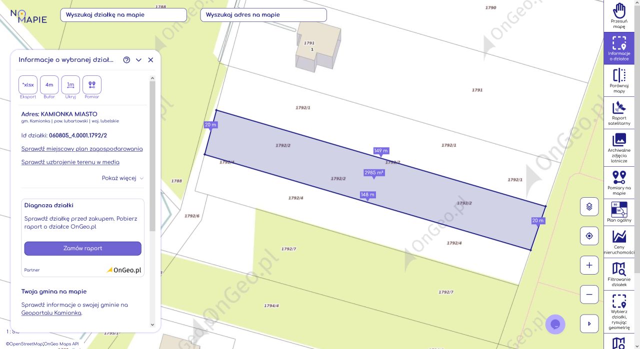 Działka budowlana Kamionka, ul. Kwiatów Polnych. Zdjęcie 1