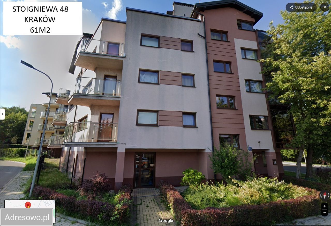 Mieszkanie 3-pokojowe Kraków Podgórze Duchackie, ul. Stoigniewa