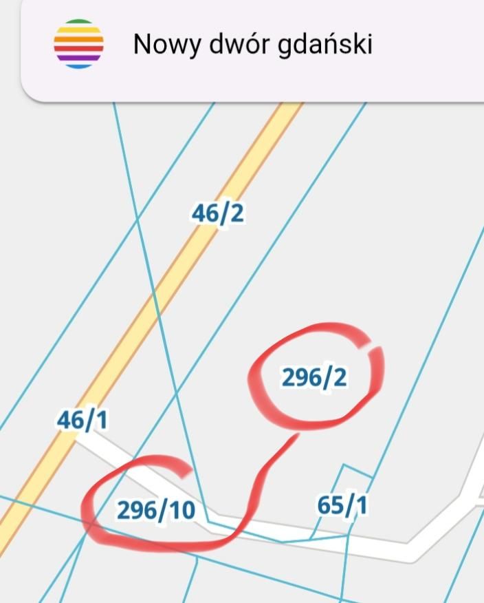 Działka rolno-budowlana Nowy Dwór Gdański Centrum, ul. Jaśminowa