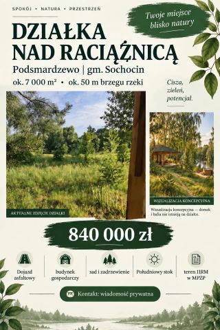 Działka rolno-budowlana Podsmardzewo. Zdjęcie 1