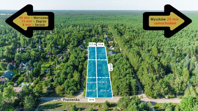 Działka budowlana Kania Nowa, ul. Popowska. Zdjęcie 1