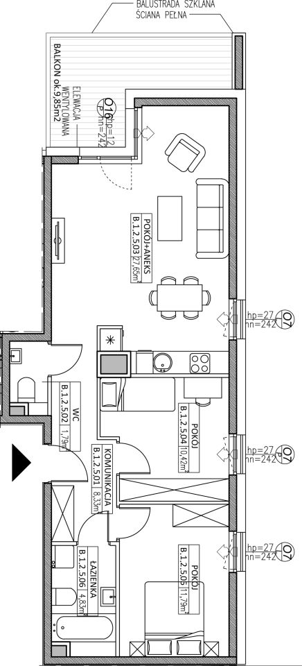 Mieszkanie 3-pokojowe Gdańsk Oliwa, ul. Opacka. Zdjęcie 6